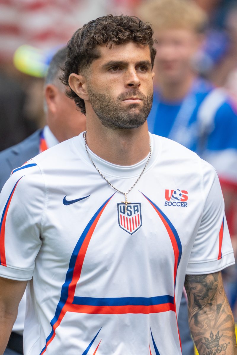 Christian Pulisic playing for the United States